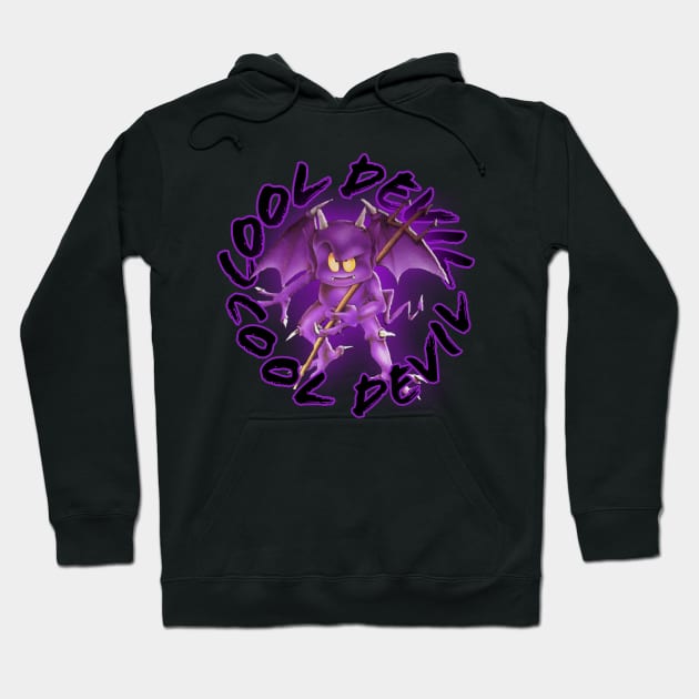 Cool Devil purple Hoodie by JOKEST